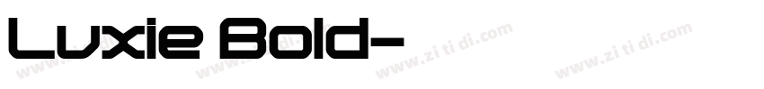 Luxie Bold字体转换